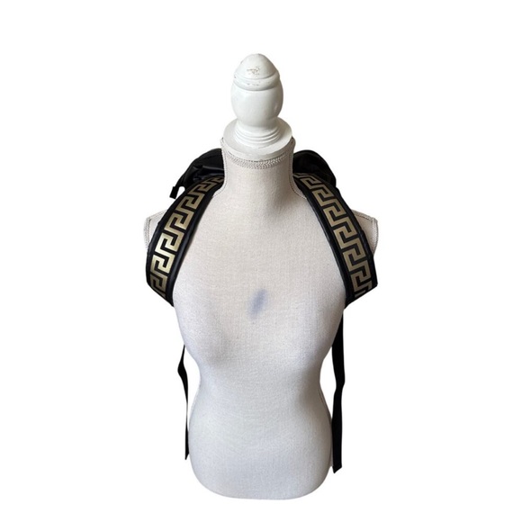 New!Versace Black Backpack with Gold Greek Key Straps 🖤🤎 - Picture 11 of 12